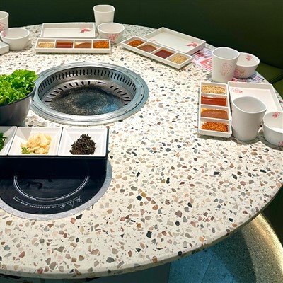 Laje pré-moldada Terrazzo para bancadas de restaurantes